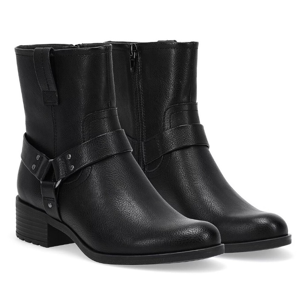 Frye and Co. Womens Elodie Stacked Heel Cushioned Combat Boots Size 10-11M